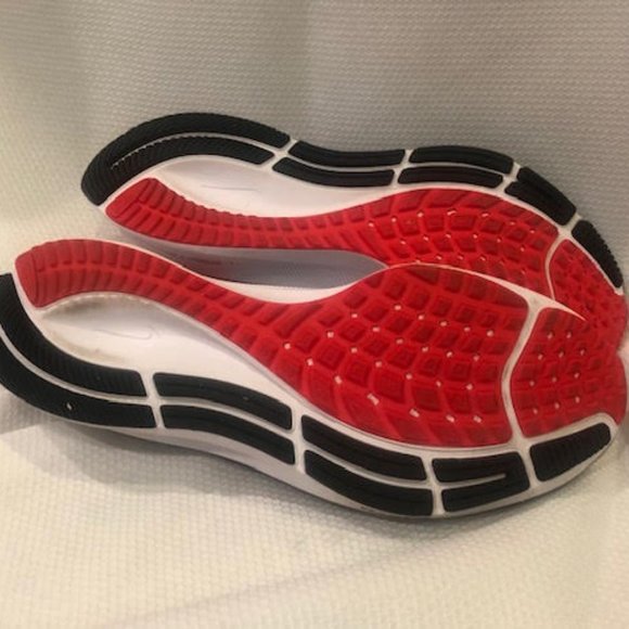 Nike Air Zoom Pegasus 37 Pure Platinum Racer Blue Grey Size 10 ....worn 3x - Picture 5 of 5